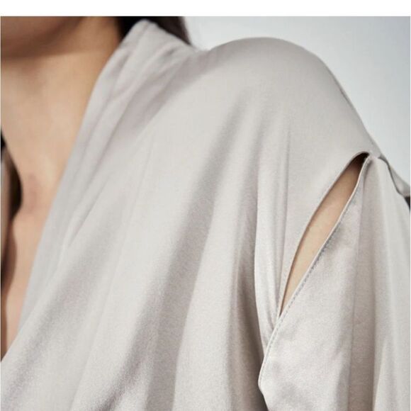 NWT Et Ochs Elegant silk  Women's Drape Top, L - Picture 4 of 14